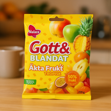 Gott & Blandat Real Fruit 220g - Made with Real Fruit