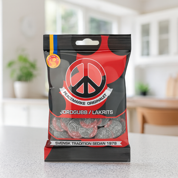 Peace Sign Strawberry & Licorice