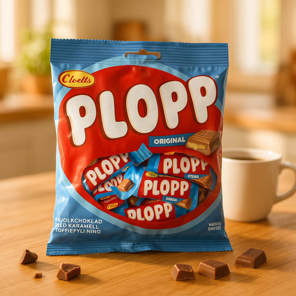 Plopp Original 158g- Mini Swedish Toffee-Filled Chocolate