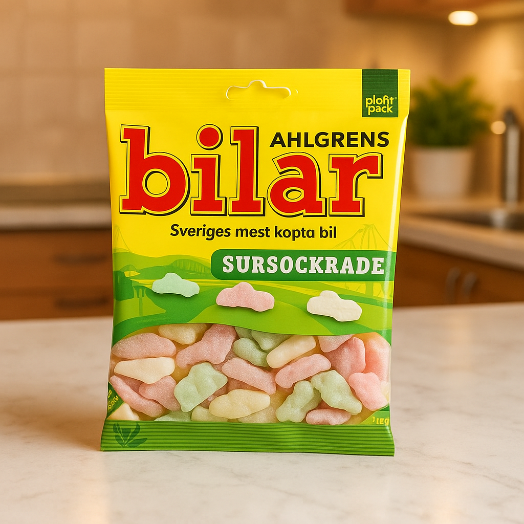 Ahlgrens Bilar Sour-Coated 130g
